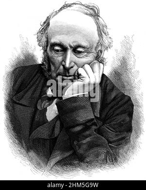 Portrait of William George Armstrong (1810-1900) - Engraving, 19th century Stock Photo