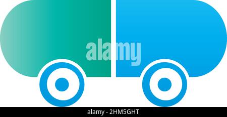 Capsule medicine icon logo desain illustration vector Stock Vector