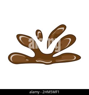 Chocolate splat vector illustration Stock Vector