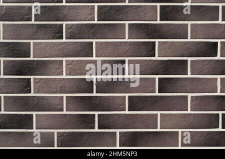New black brick wall background Stock Photo
