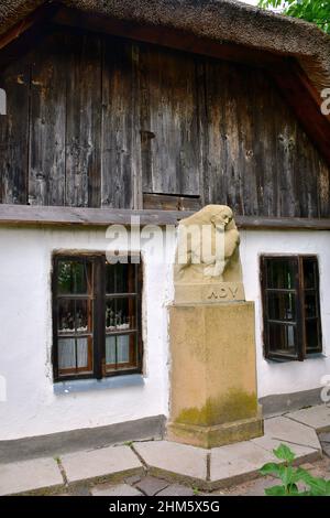The birthplace in Érmindszent of Endre Ady (Andrew Ady) Hungarian poet. Ady Endre magyar költő szülőháza Érmindszenten. Stock Photo