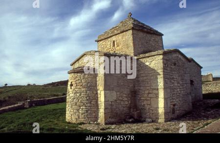 Cossoine, Sardinia, Italy. Santa Maria Iscalas church (scanned from colorslide) Stock Photo