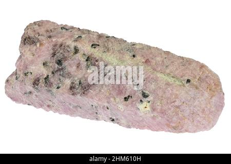 corundum from Mysore, India isolated on white background Stock Photo