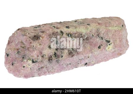 corundum from Mysore, India isolated on white background Stock Photo