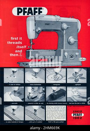 Vintage September 1962 'Good Housekeeping' magazine advert, USA Stock Photo