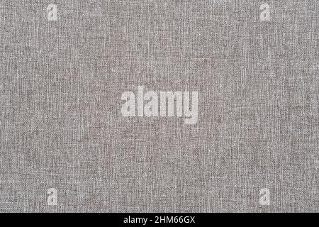 Texture of linen fabric. Gray linen cloth background. Stock Photo