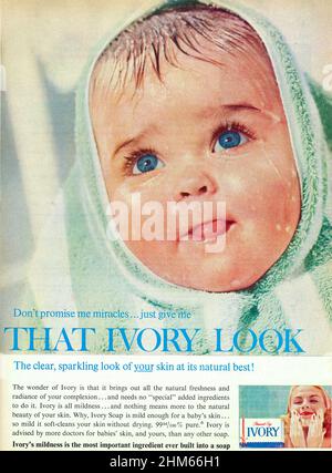 Vintage September 1962 'Good Housekeeping' magazine advert, USA Stock Photo