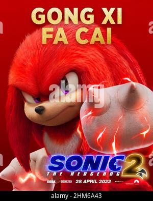 Sonic, Tails e Knuckles estampam os novos cartazes chineses de 'Sonic 2';  Confira! - CinePOP