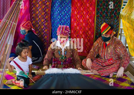 The Yakan people are among the major indigenous Filipino ethnolinguistic groups in the Sulu Archipelago. Stock Photo