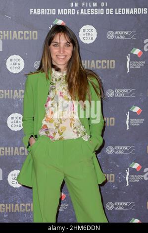 Beatrice Bartoni attends the red carpet of the movie Ghiaccio at The ...