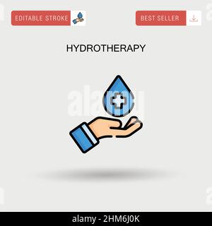 Hydrotherapy Simple vector icon Stock Vector Image & Art - Alamy
