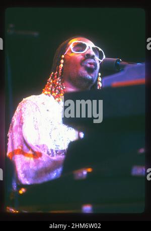 Stevie Wonder photographed circa 1980 Credit: Jeffrey Mayer / Rock