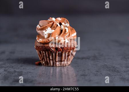 Chocolate mini muffins, Dessert, Sweet dish Stock Photo