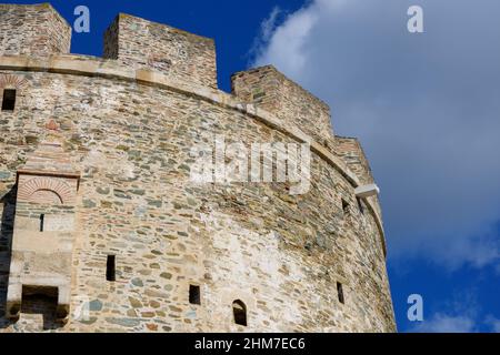Detail of Trigoniou tower in Thessaloniki, Greece Stock Photo