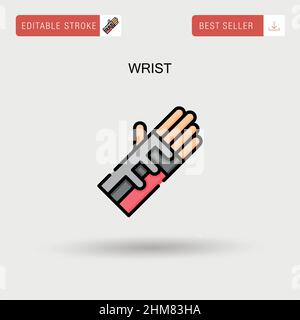 Wrist Simple vector icon. Stock Vector