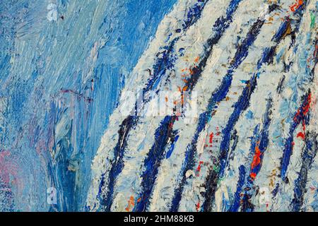 detail of artistic abstract oil painted background Stock Photo