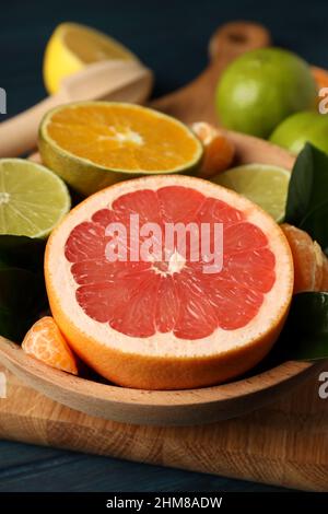Citrus fruits, close up and selective focus Stock Photo