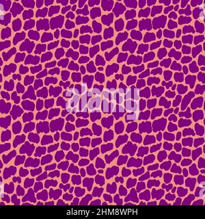 Abstract animal skin pattern, Seamless pink texture, fashionable spotted print, Velvet Violet Spots, Coral background, Trendy Colors pattern Stock Photo