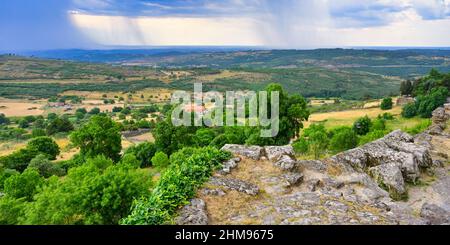 Countryside landscape, Trancoso, Serra da Estrela, Portugal Stock Photo