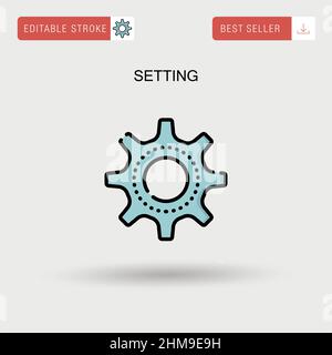 setting tool cog industry mechanics wheel icon vector symbol design ...