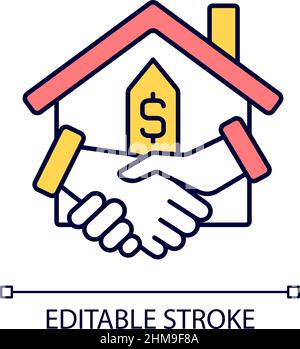 Closing RGB color icon Stock Vector