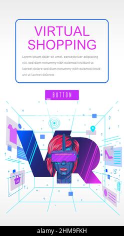 people wearing natural reality glasses having VR experience in vector reality realism. Metaverse 3D Experience Technology Concept and Feel Stock Vector