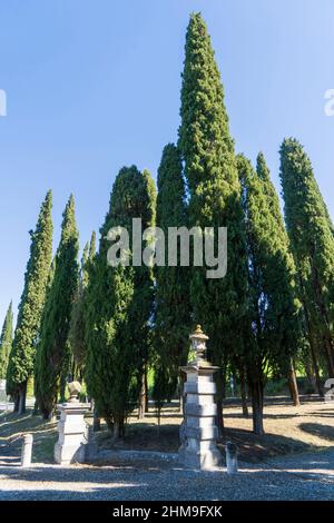 Villa Origo, La Foce of Chianciano Terme, Italian Historic House and its gardens are famous all over the world located on the hills overlooking the Va Stock Photo