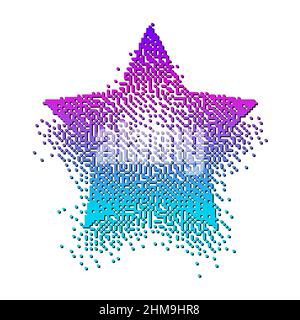 Star with bitmap effect Stock Vector