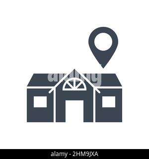 Stay Home related vector glyph icon Stock Vector