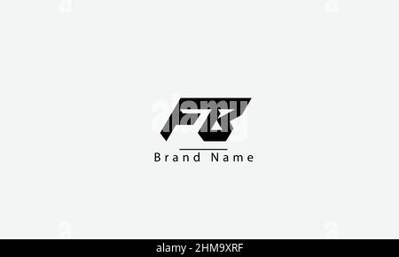 FB BF F B abstract vector logo monogram template Stock Vector