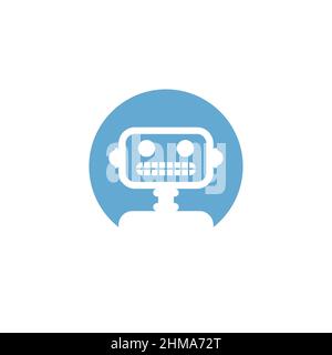 Robot User profile icon. Avatar forum symbol. Placeholder for social networks, forums. Face sign internet online Stock Vector