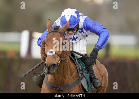 File photo dated 03-02-2021 of Jonjo O'Neill Jr. riding Annie Mc, who has met with a setback that will rule her out for the rest of this season. Issue date: Tuesday February 8, 2022. Stock Photo