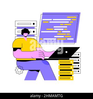 Big data framework line icon concept. Big data framework vector linear ...