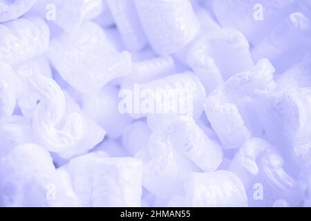 Styrofoam filler box filler for packaging. Stock Photo