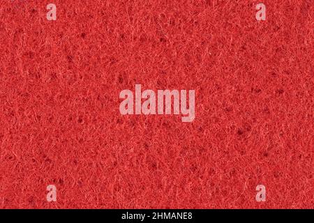 Surface made of red felt fabric texture., Stock image