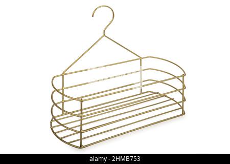 modern metal hanger bracket isolated on white background Stock Photo