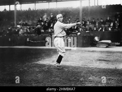 Charles Albert 'Chief' Bender, Major League Baseball Player, Philadelphia Athletics, full-length portrait, Bain News Service, 1913 Stock Photo