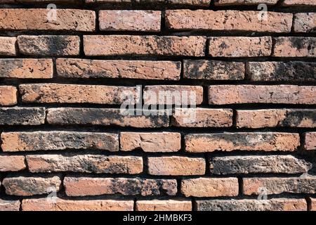 brick wall texture background for design and creative use, old antique stone wall texture background at ancient archeological site. Stock Photo