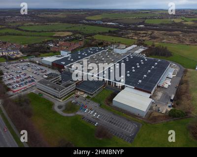 Mr. Kipling cake factory, Premier Foods, Carlton Bakery, Fish Dam Lane, Carlton, Barnsley, South Yorkshire, United Kingdom. Stock Photo