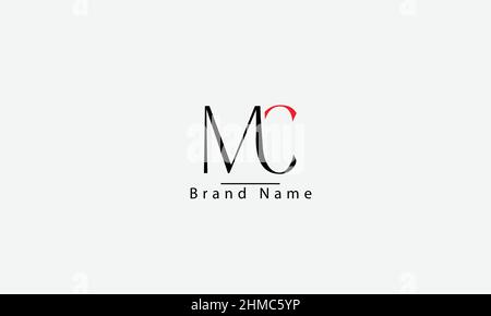 MC CM M C  abstract vector logo monogram template Stock Vector