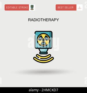 Radiotherapy Simple vector icon. Illustration symbol design template ...
