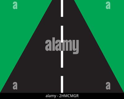 road vector top view Stock Vector