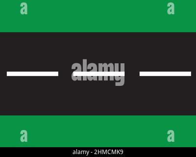 road vector top view Stock Vector