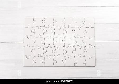 Rectangular jigsaw puzzle Stock Photo