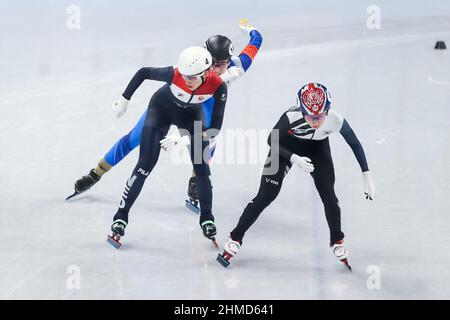 Beijing, China. 09th Feb, 2022. BEIJING, CHINA - FEBRUARY 9: Selma Poutsma of the Netherlands competing in the Women's 1000m Heats during the Beijing 2022 Olympic Games at the Capitol Indoor Skating on February 9, 2022 in Beijing, China (Photo by Iris van den Broek/Orange Pictures) NOCNSF Credit: Orange Pics BV/Alamy Live News Stock Photo