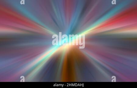 Colorful abstract blur tunnel with light. Big data, speed, future concept Stock Photo