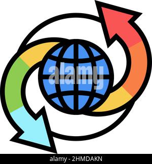 activist climate change color icon vector illustration Stock Vector ...
