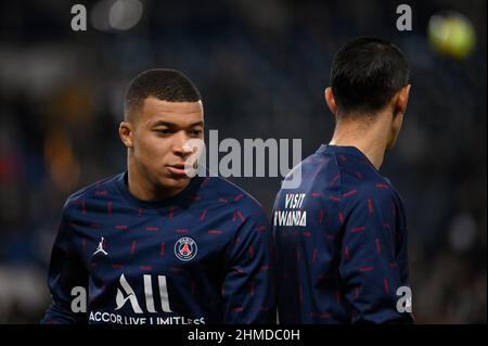 PSG - Monaco    Kylian Mbappe during the match PSG against As Monaco at the Parc des Princes, December 12, 2021. Stock Photo