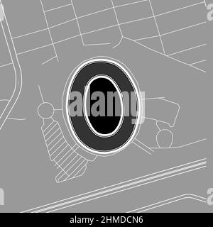 Simple outline map of DR Congo with capital location. Stylized minimal ...