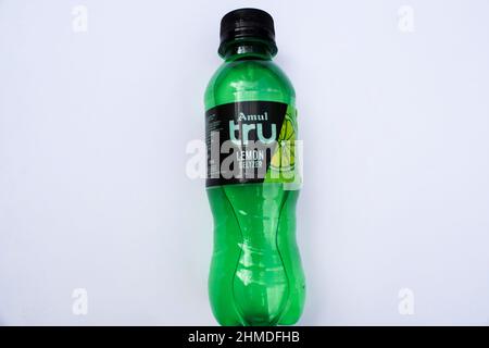 Amul lemon Seltzer drink. Indian dairy branded beverage drink Amul tru fizzy drinks Stock Photo